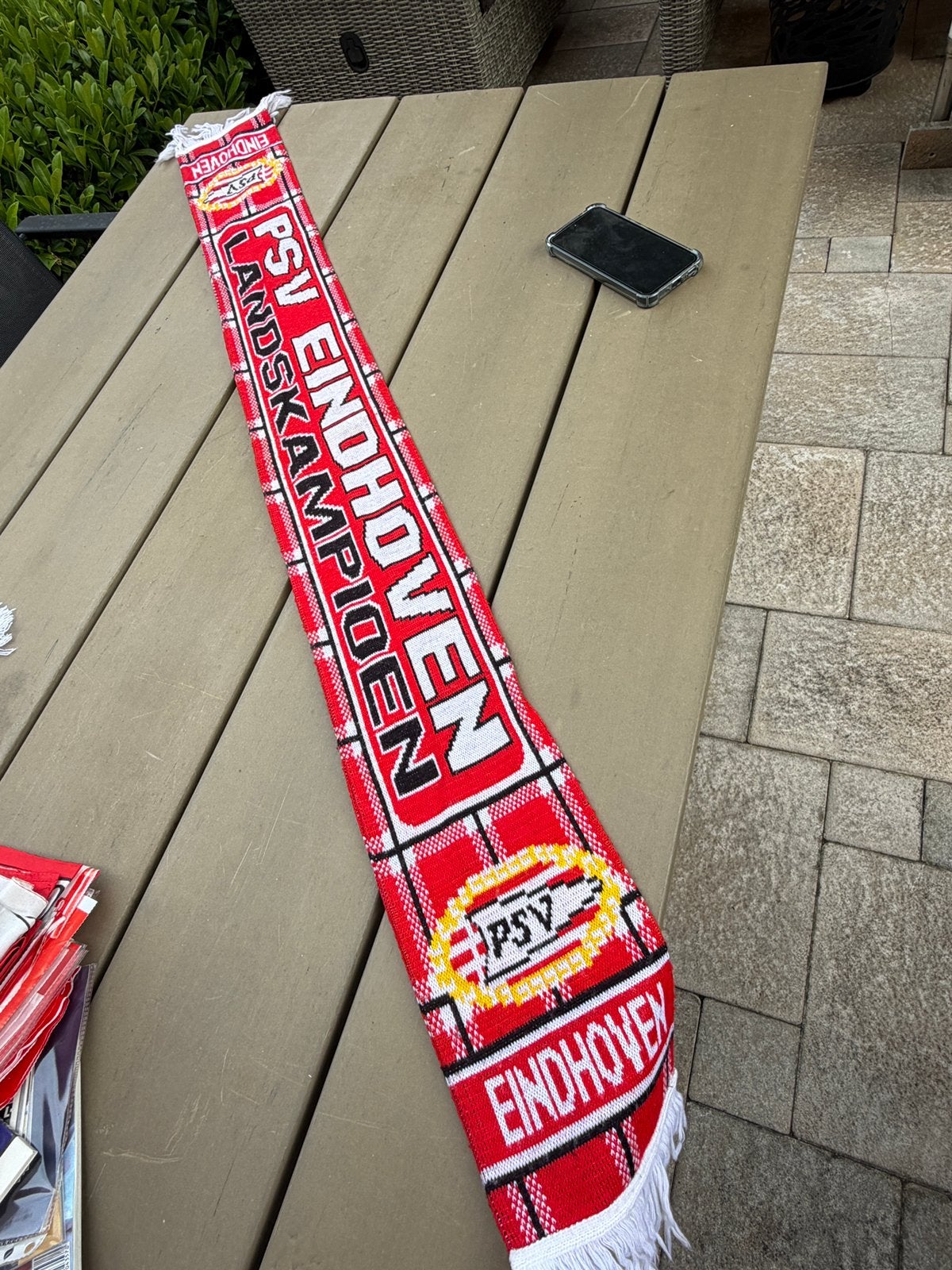 Sjaal PSV, Ophalen of Verzenden, Zo goed als nieuw, Overige maten, Sjaal