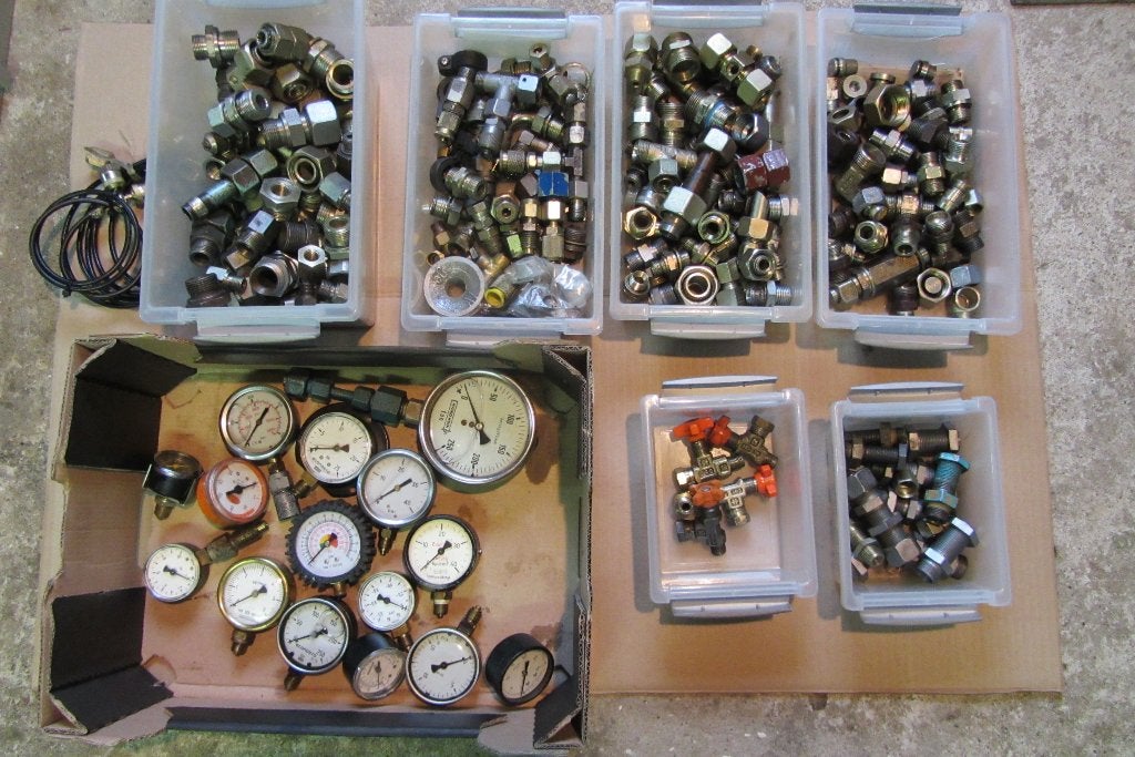 Koppelingen-Nippels Hydrauliek diverse maten zie text, Ophalen, Gebruikt