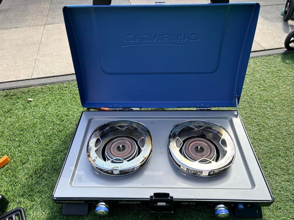 Campingaz Xcelerate 400 SG Gasfornuis - Draagbaar, Caravans en Kamperen, Kampeeraccessoires, Ophalen of Verzenden, Gebruikt