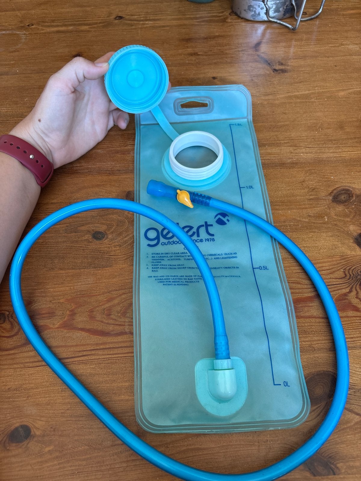 Geert Outdoor Hydratatie Waterzak 1.5L met Slang, Ophalen of Verzenden, Gebruikt