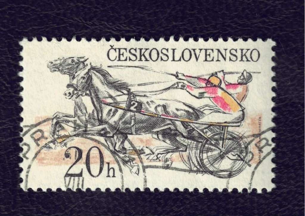 Fauna - Dieren - Paarden - Tsjecho-Slowakije - 20h - gebr, Ophalen of Verzenden, Gestempeld, Dier of Natuur