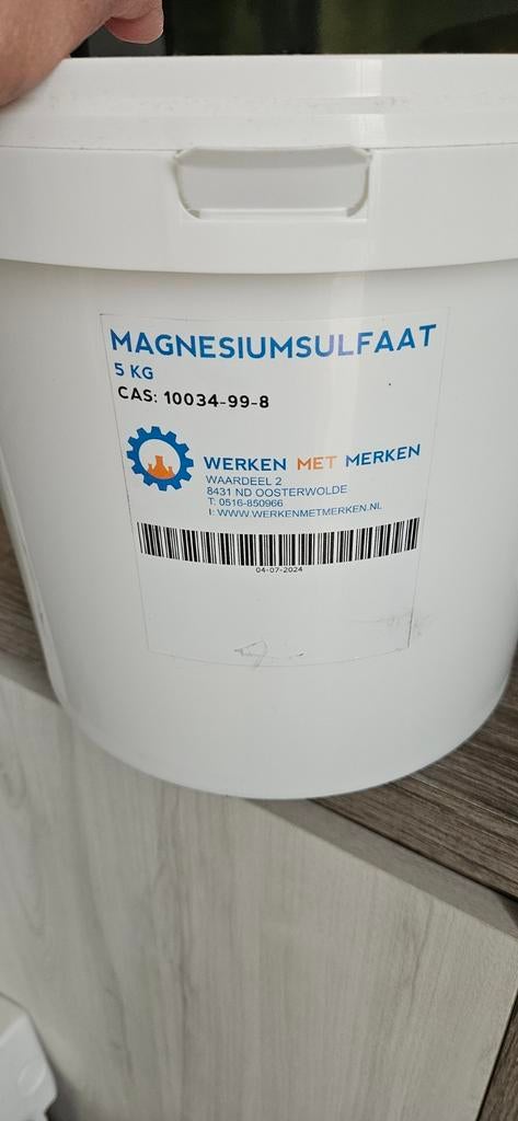 Magnesium  sulfaat, Ophalen of Verzenden, Overige typen
