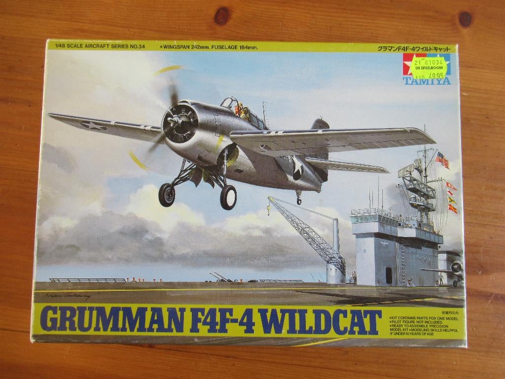F4F-4 Wildcat (Tamiya 1/48) + extra's, Hobby en Vrije tijd, Modelbouw | Vliegtuigen en Helikopters, Overige merken, Nieuw, Ophalen of Verzenden