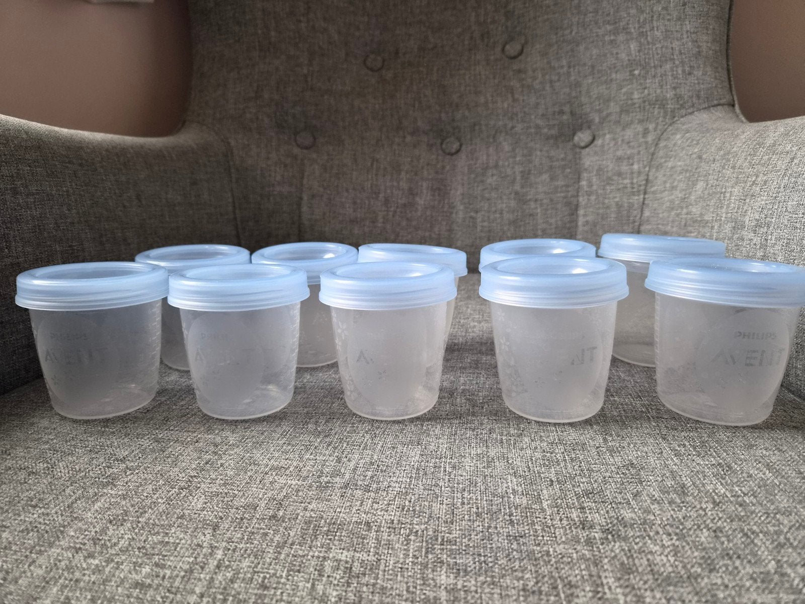 Philips Avent Moedermelk Bewaarbakjes - 10 stuks, Ophalen of Verzenden, Zo goed als nieuw, Bewaarbakje, Philips Avent