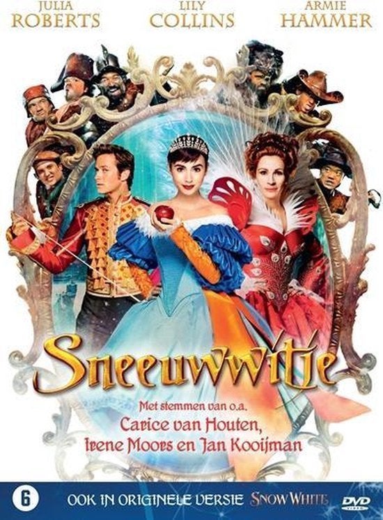 DVD Sneeuwwitje (Julia Roberts, Lily Collins), Alle leeftijden, Ophalen of Verzenden, Gebruikt