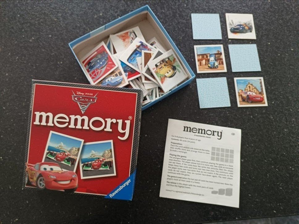 Disney Pixar Cars Memory spel - Zo goed als nieuw, Ophalen of Verzenden, Zo goed als nieuw, Ravensburger