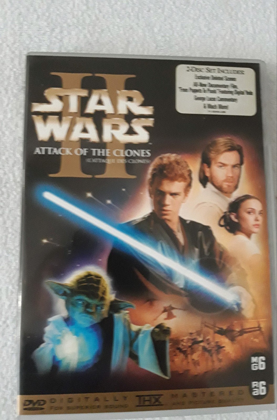 Dvd Star wars II atack of the clones, 2 disc set incl extras, Ophalen of Verzenden, Zo goed als nieuw, Overige typen