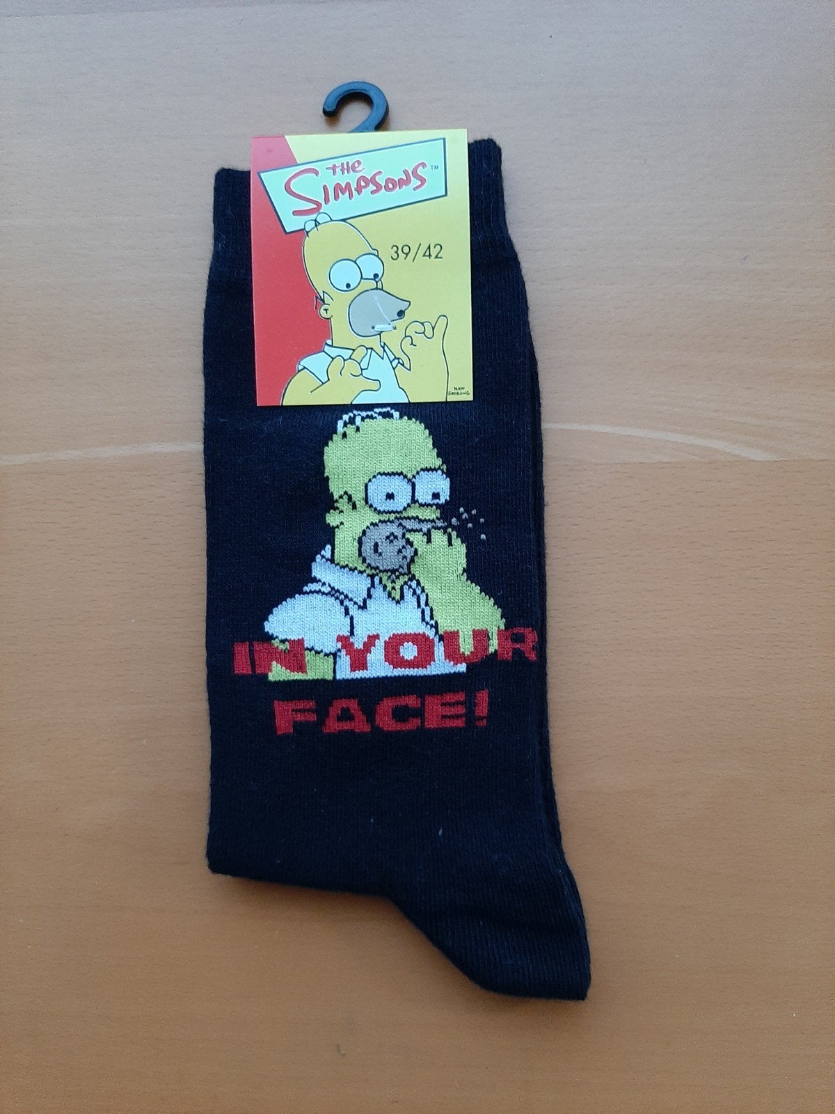 Sokken - The Simpsons - In Your Face - maat 39/42 - nieuw, Kleding | Heren, Sokken en Kousen, Ophalen of Verzenden, Nieuw, Maat 39 t/m 42