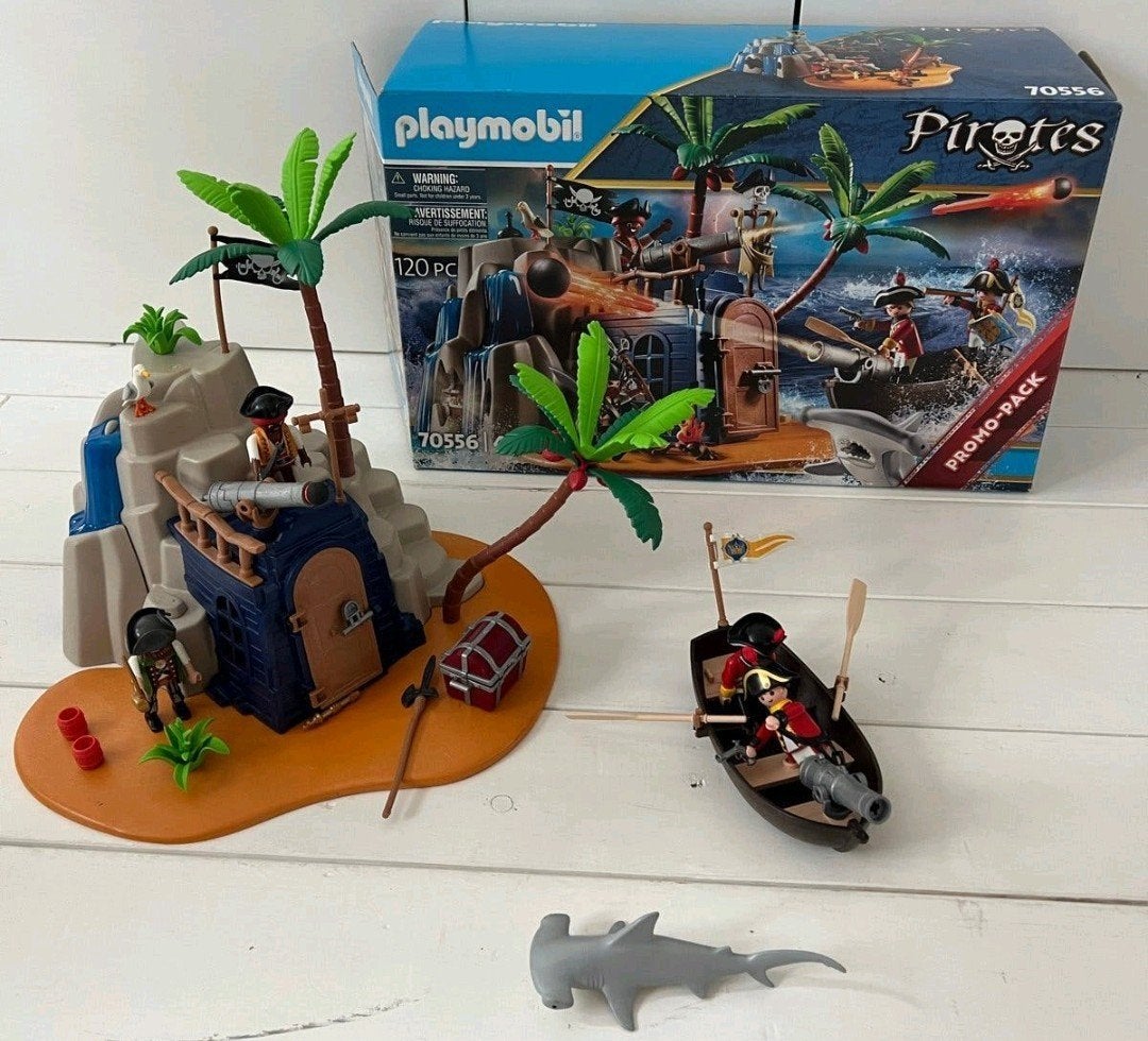 Foto 8 van Grote Playmobil doos: Politie, piraten, poppenhuis & meer!