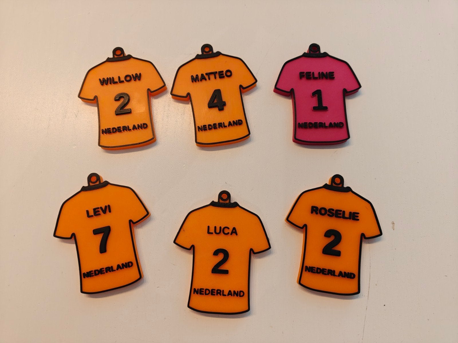WK sleutelhangers, alle namen mogelijk, Verzamelen, 3DE Creation, Nieuw, Ophalen of Verzenden, Info@3decreation.nl