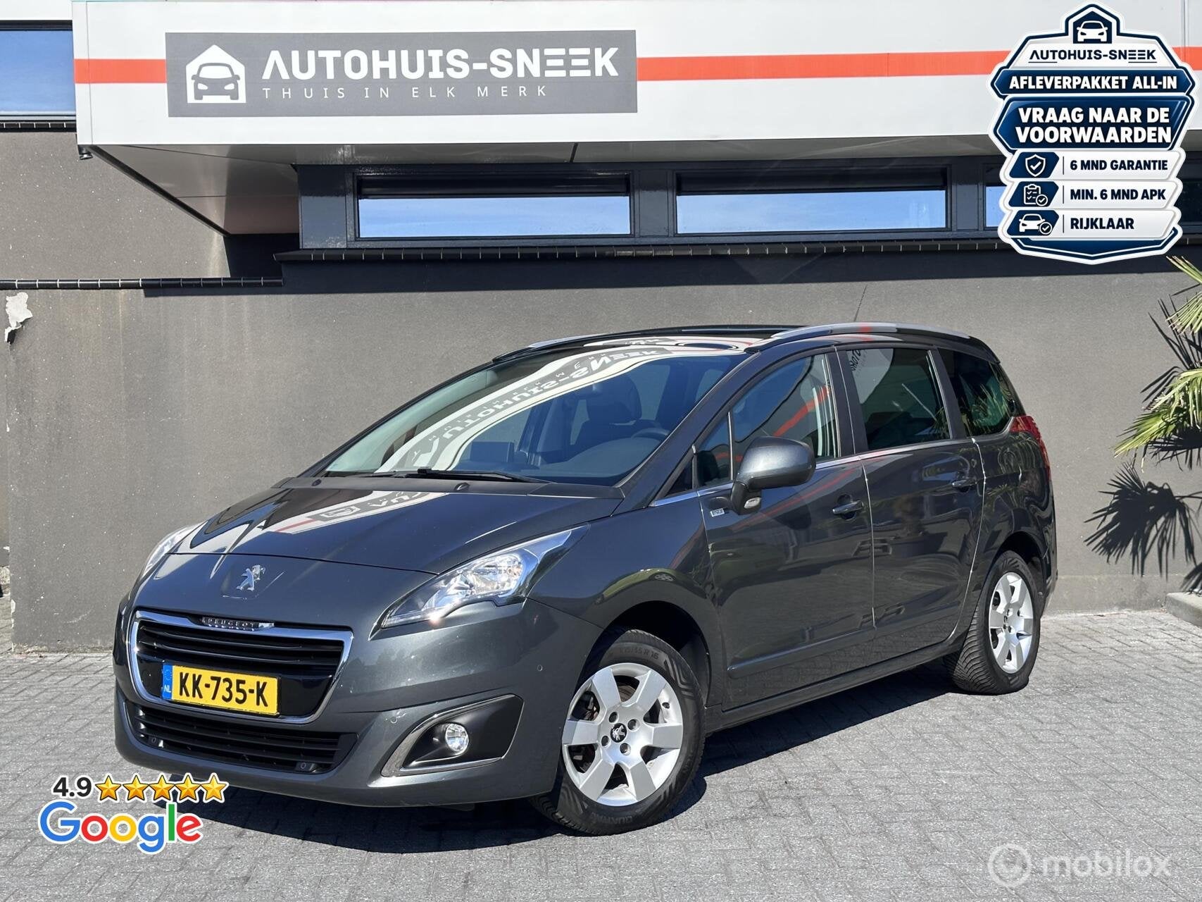 Peugeot 5008 1.2 PureTech Style 7p. | Pano |Camera |Trekhaak, Auto's, Voorwielaandrijving, Gebruikt, Euro 6, 1199 cc