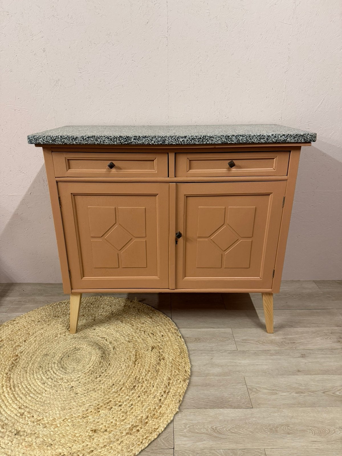 Vintage dressoir of commode, Ophalen of Verzenden, Zo goed als nieuw, 25 tot 50 cm, 100 tot 150 cm