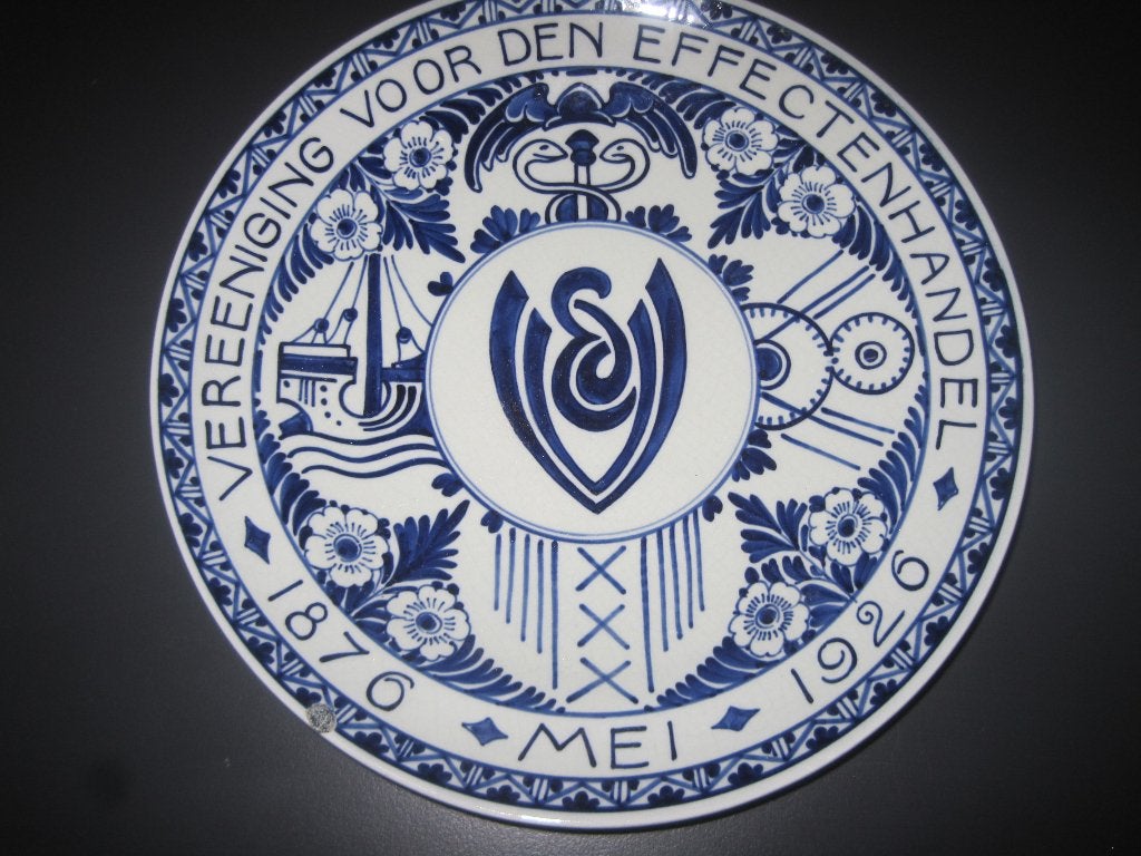 wandbord delfsblauw, Ophalen of Verzenden