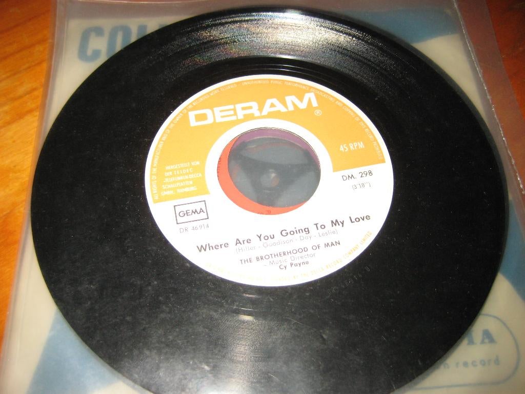 The Brotherhood of Man: Where are you goin to my love (NO83), Ophalen of Verzenden, Zo goed als nieuw, Pop, Single