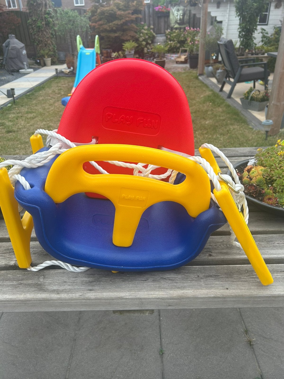 Babyschommel, Ophalen, Gebruikt