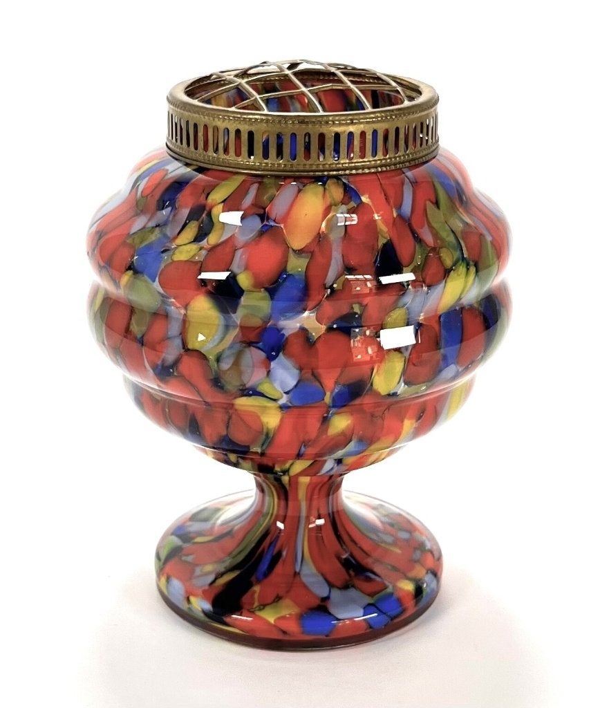 570. Art Deco bloemsteker met metalen rooster,  ca. 1930, Ophalen of Verzenden
