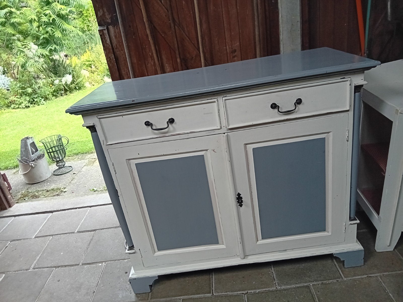 Kast brocante vintage, Ophalen, Gebruikt, 25 tot 50 cm, Met deur(en)