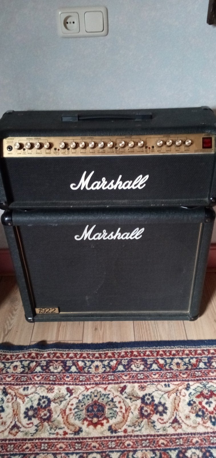 Marshall Valvestate 8200 Bi-Chorus met 1922 cab, Ophalen, Gebruikt, 100 watt of meer