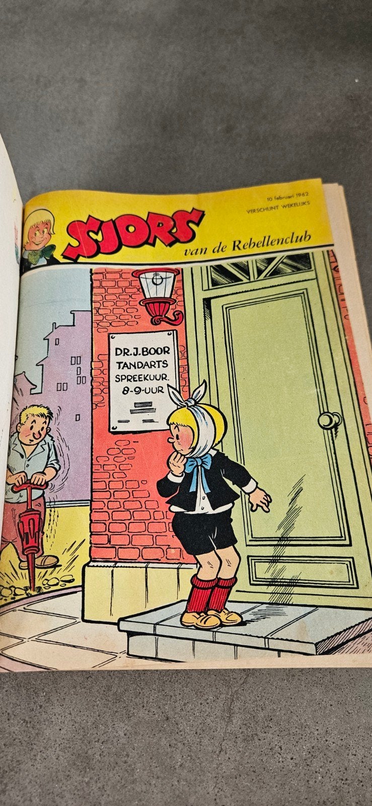 Sjors Tijdschriften Ingebonden - Jaren '60 Stripboeken, Gelezen, Sjors, Ophalen of Verzenden, Meerdere stripboeken