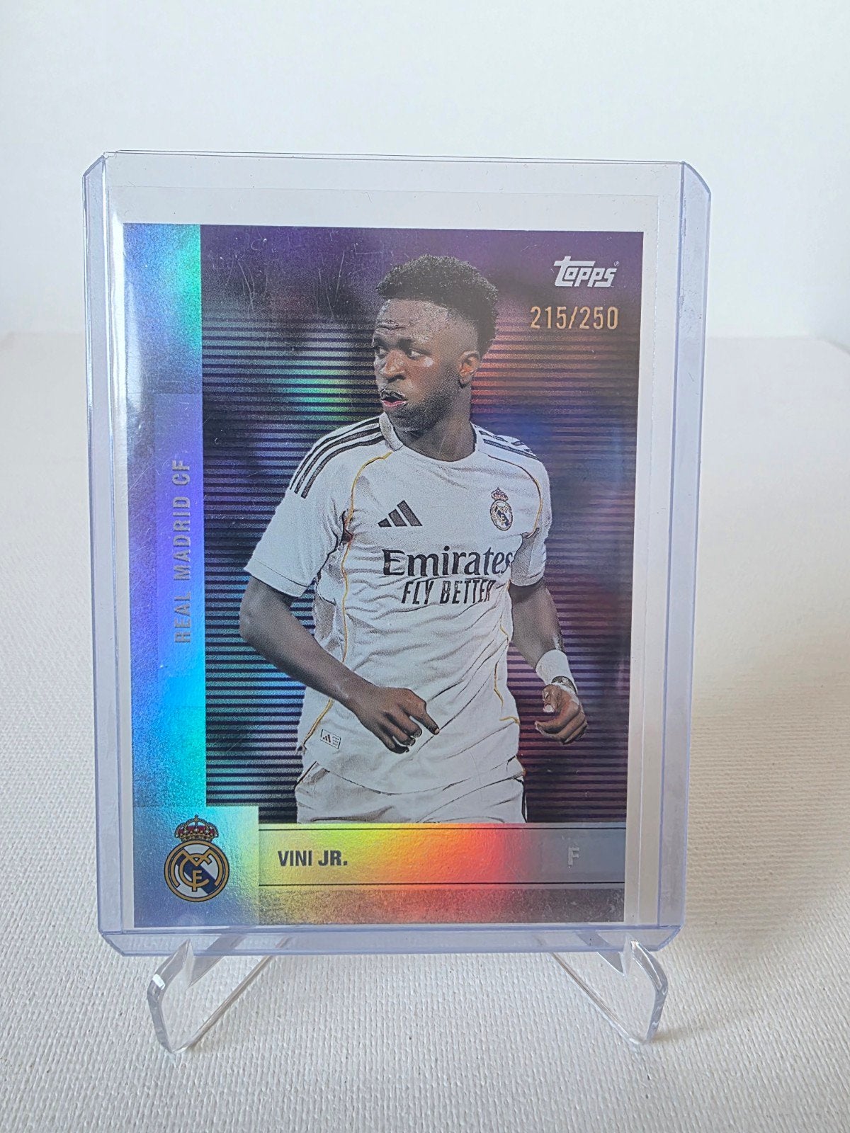 Topps Chrome 2022-23 Vinicius Jr. Real Madrid 215/250, Ophalen of Verzenden, Zo goed als nieuw, Buitenlandse clubs, Spelerskaart
