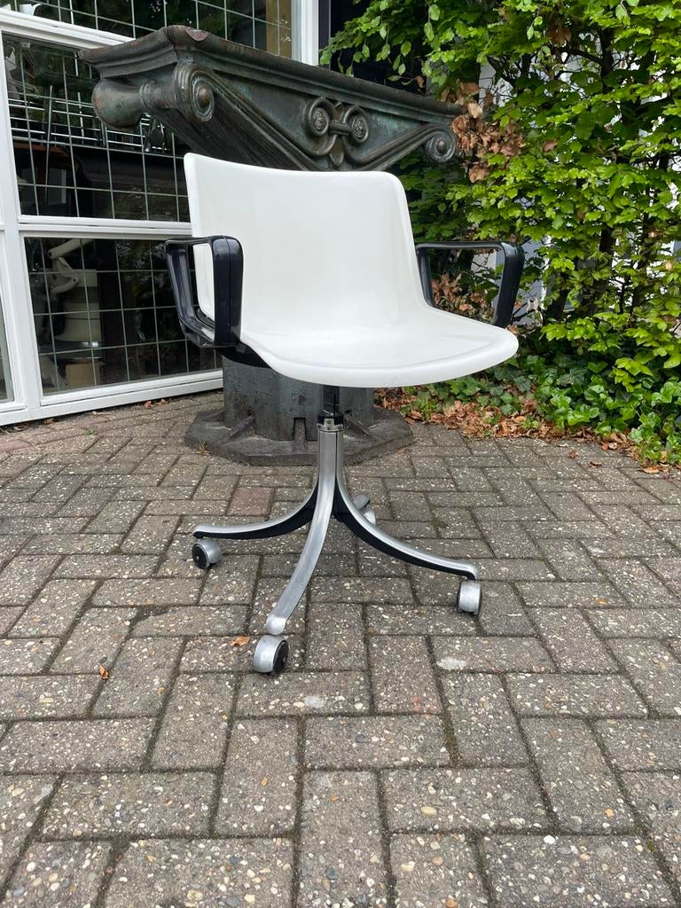 Tecno Modus bureaustoel, Osvaldo Borsani, Ophalen, Gebruikt, Wit, ?