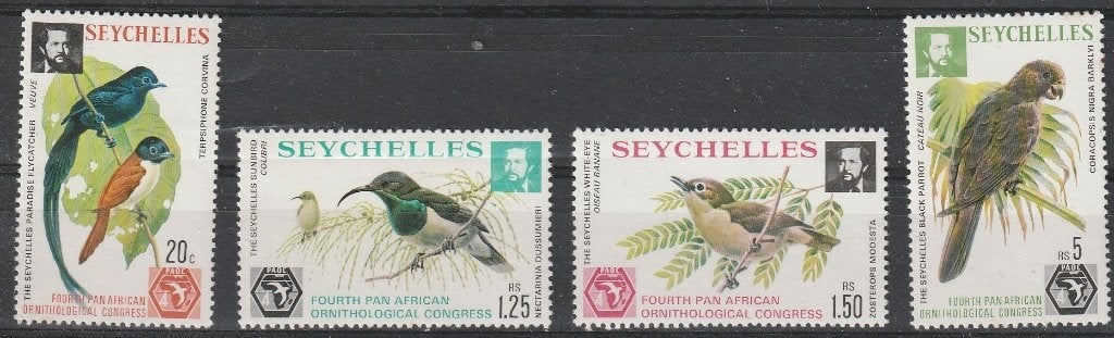 4651. Seychellen 362/65 pfr. Vogels, Ophalen of Verzenden, Overige landen, Postfris