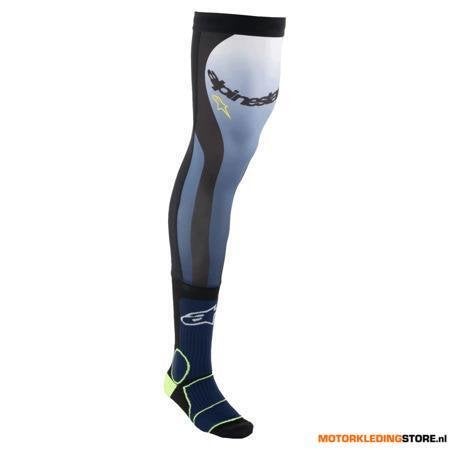 Alpinestars Knee Brace Sokken, Blauw-Fluor Geel, Motoren, Ophalen of Verzenden, Nieuw met kaartje
