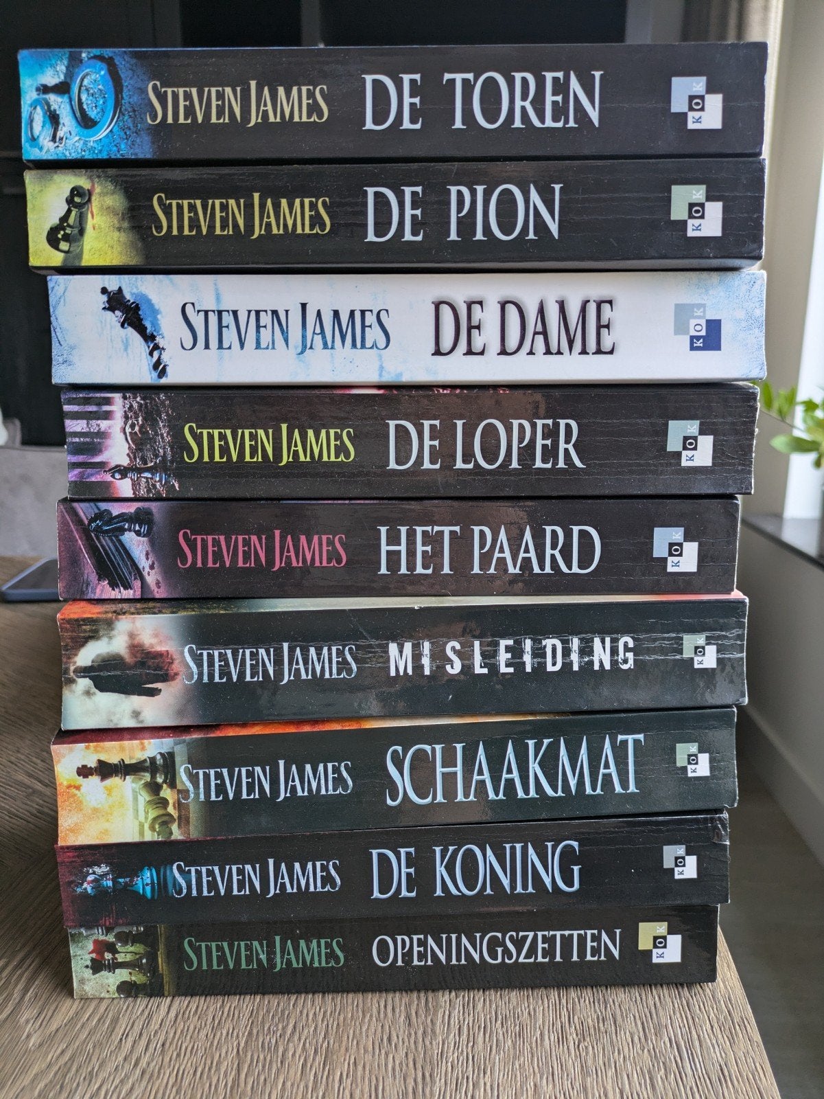 Complete serie Steven James boeken, Boeken, Ophalen, Gelezen