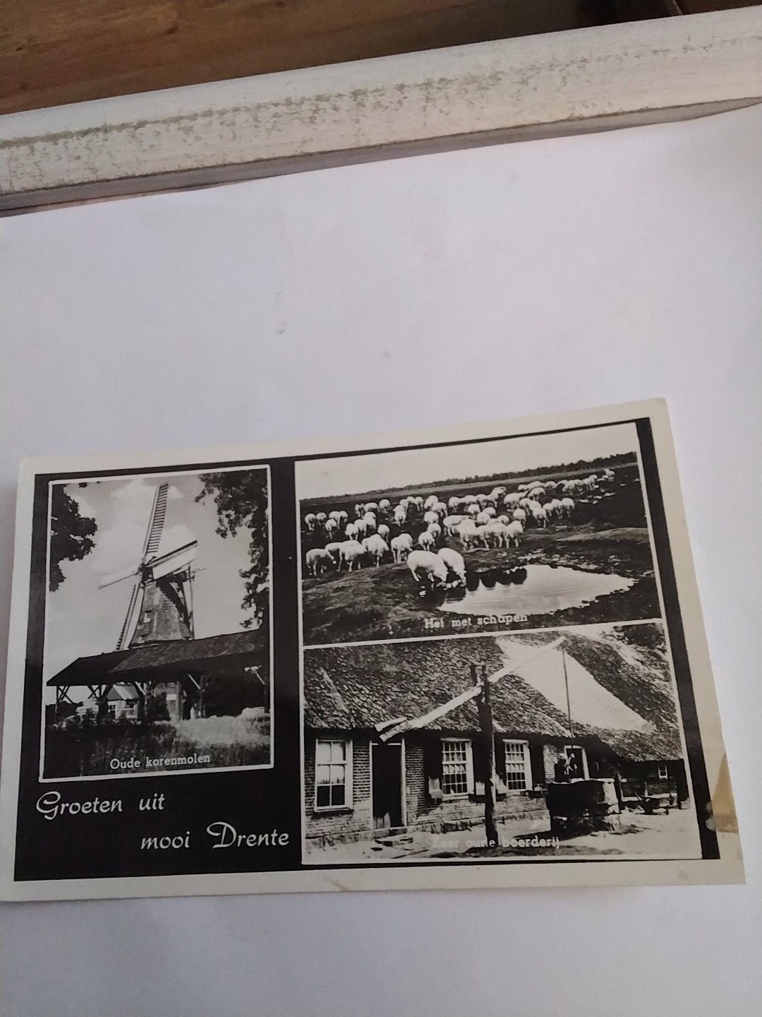 Oude ansichtkaart: Groeten uit mooi Drente (1960), Ophalen of Verzenden, 1960 tot 1980, Gelopen, Drenthe