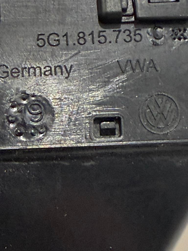 VW Golf 7.5 Midden Luchtrooster Zwart Bj 2019, Ophalen of Verzenden, Zo goed als nieuw