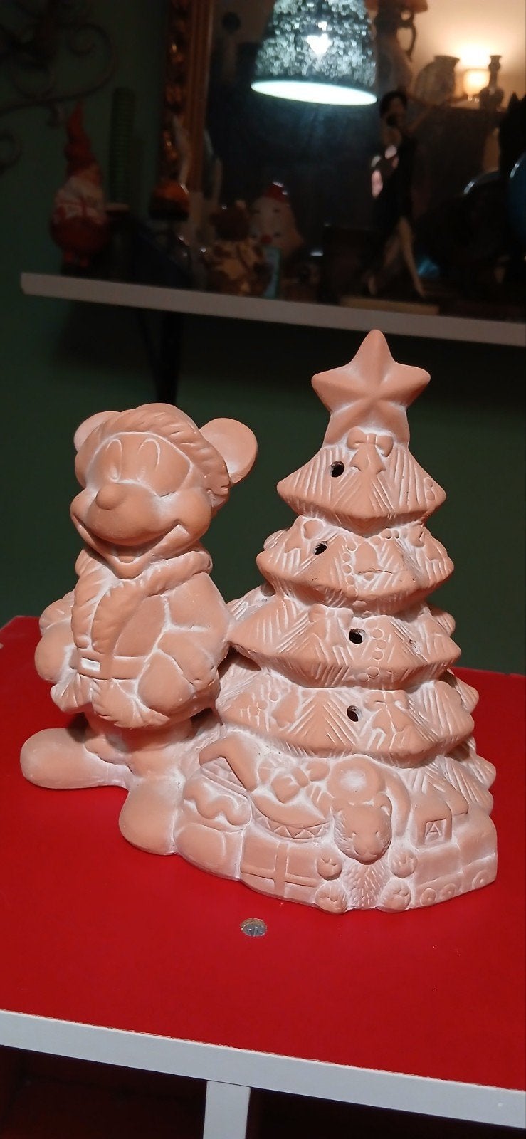 Disney Mickey Mouse Kerst Kaarsenhouder, Ophalen, Mickey Mouse, Gebruikt, Overige typen