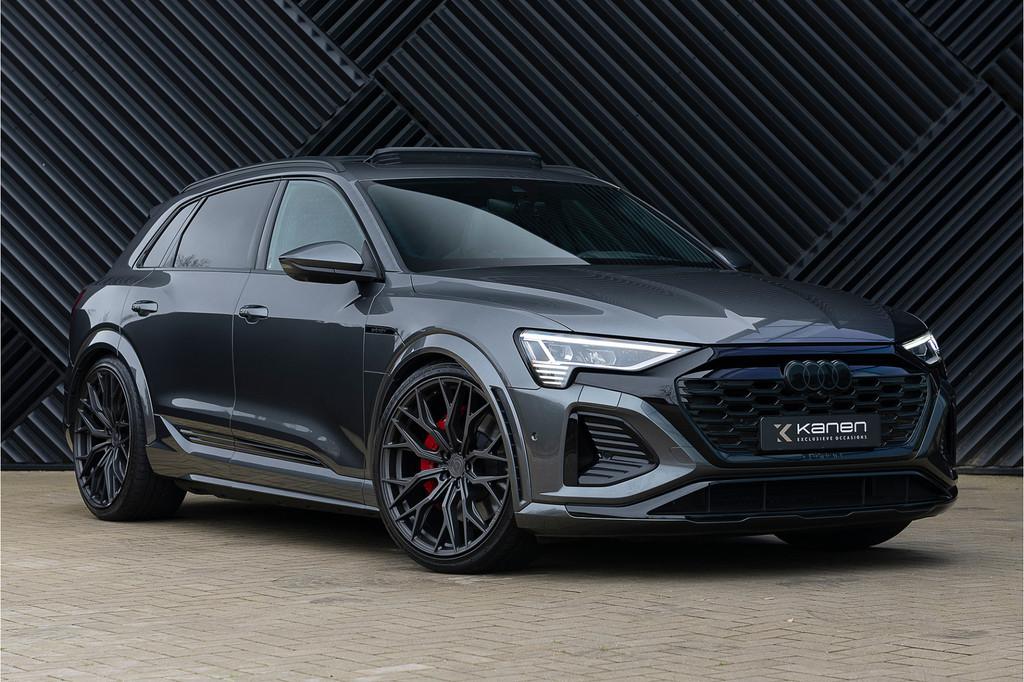 Audi Q8 e-tron Quattro SQ8 503 pk ACC Pano Memory 360 B&O Ma, 2625 kg, Zwart, 504 pk, Q8 e-tron