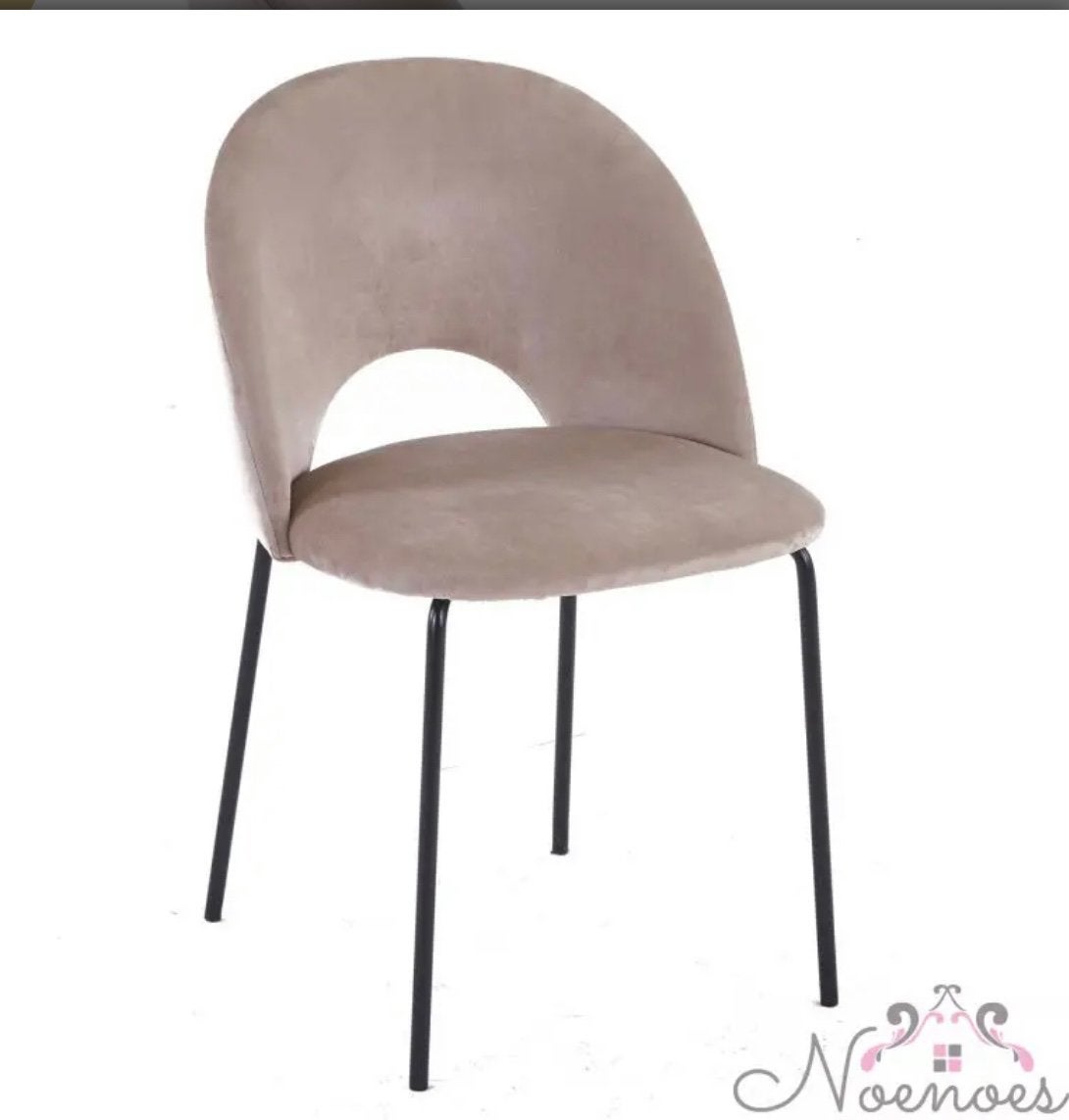 4 x velvet eetkamerstoelen cave pole to pole, Ophalen, Zo goed als nieuw, Overige kleuren