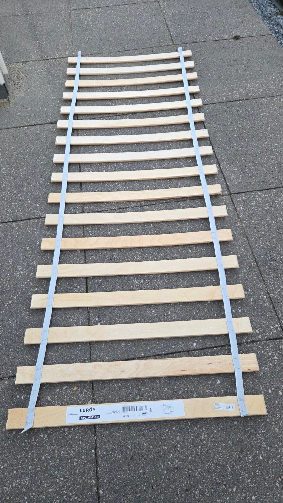 IKEA LURÖY Lattenbodem 2 stuks 70x200 cm, Ophalen, Zo goed als nieuw, 200 cm, Hout