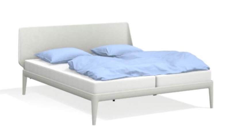 Auping Essential 160x200 Pure White incl. Hoofdbord, Huis en Inrichting, Slaapkamer | Bedden, Verstelbaar, Wit, Tweepersoons, Ophalen of Verzenden