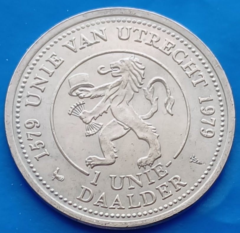 Unie van Utrecht - 1 Unie Daalder 1979, Postzegels en Munten, Penningen en Medailles, Verzenden, Overige materialen, Nederland
