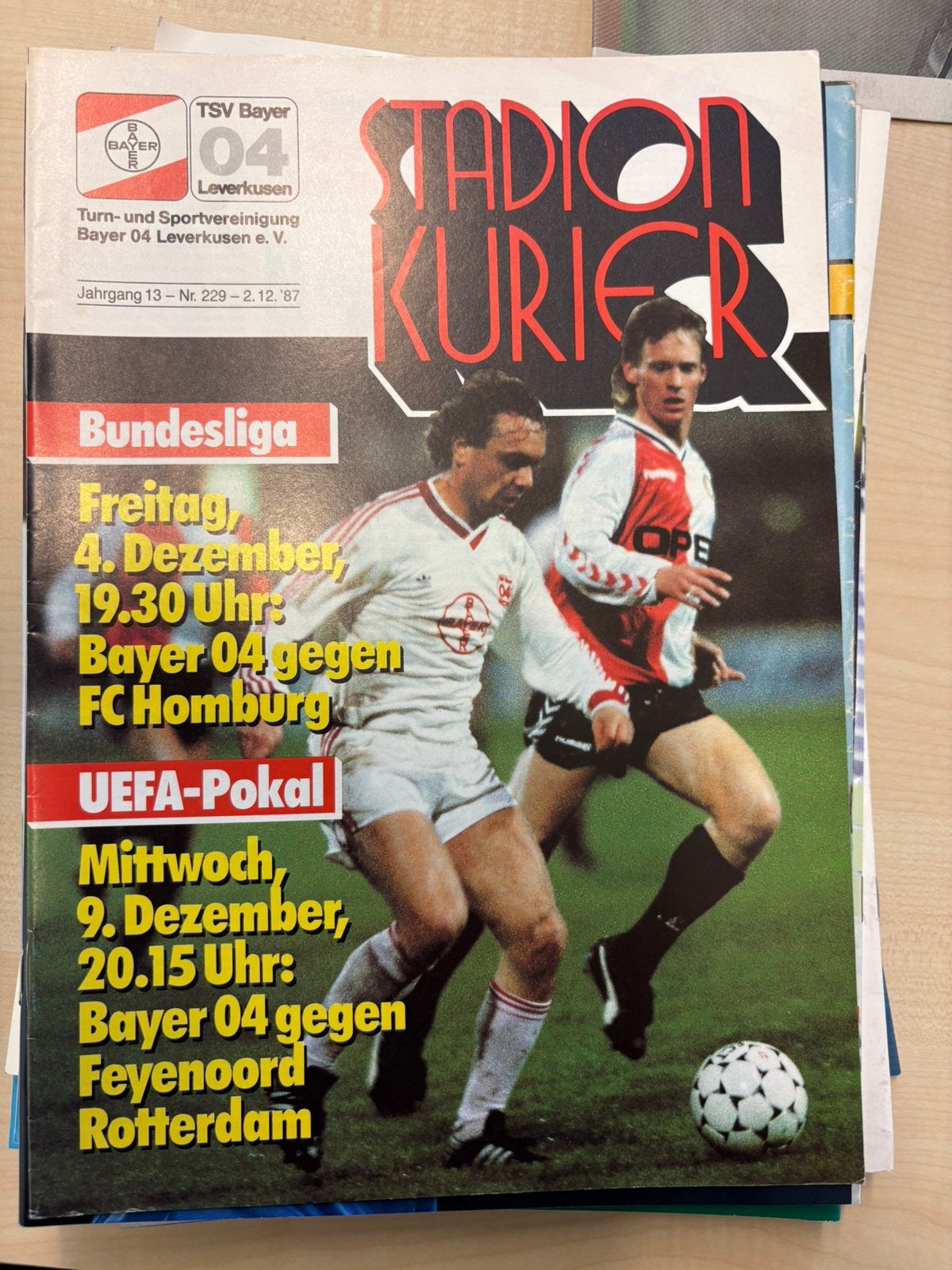 Bayer 04 Leverkusen - Feyenoord programmaboekje, Verzamelen, Ophalen of Verzenden, Zo goed als nieuw, Feyenoord, Boek of Tijdschrift