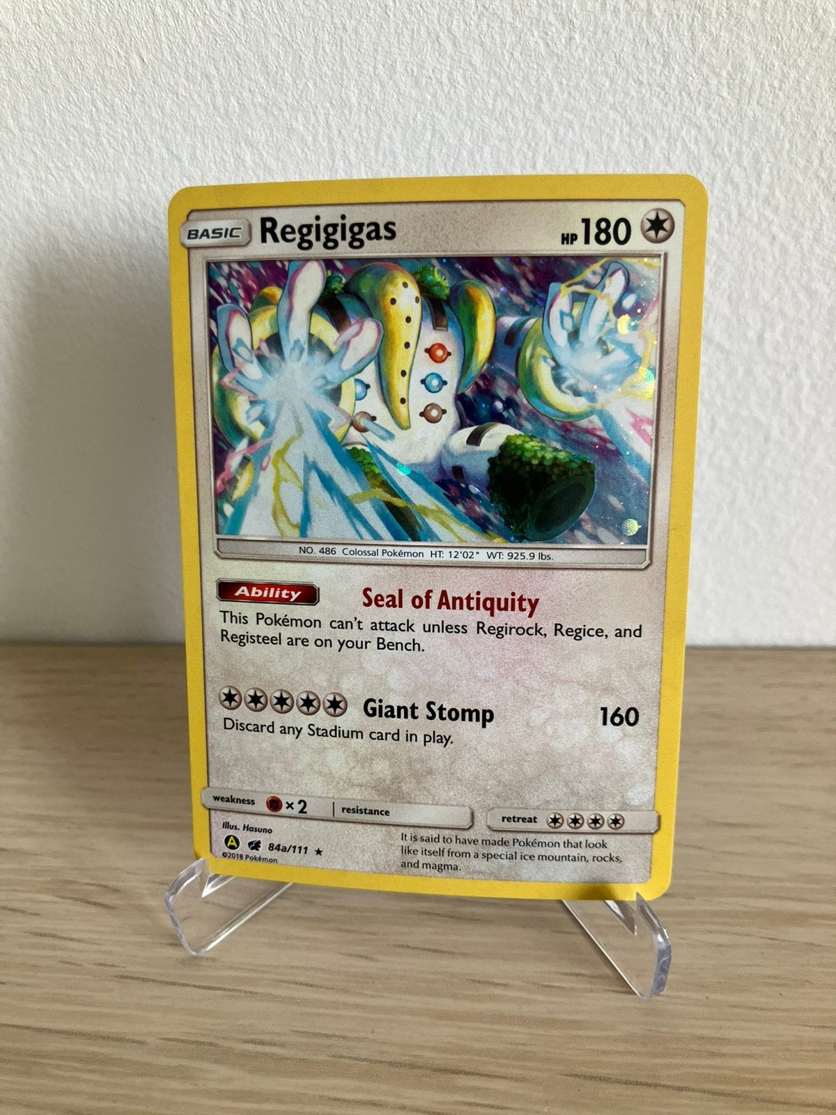 Regigigas alternate art 84a/111 holo, Ophalen of Verzenden, Losse kaart, Foil