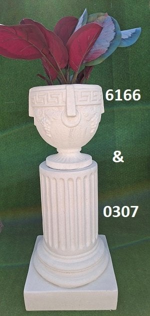 ZUIL  BASE  ZONNE WIJZER ROND MET GRIEKSE POT.nr 0307 & 6166, Tuin en Terras, Tuinbeelden, Ophalen, Nieuw, Beton, Abstract beeld