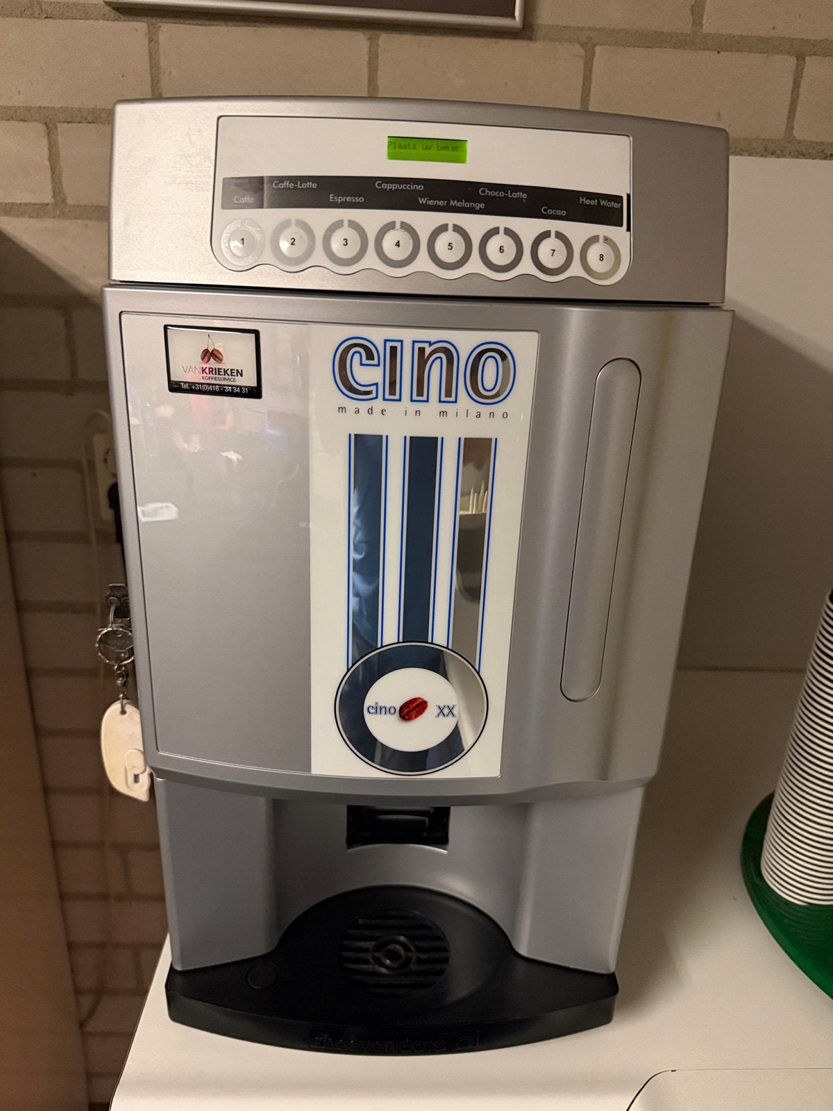 Cino Koffiemachine - Espresso, Cappuccino, Choco-Latte, Gebruikt, 10 kopjes of meer, Koffiemachine, Koffiebonen
