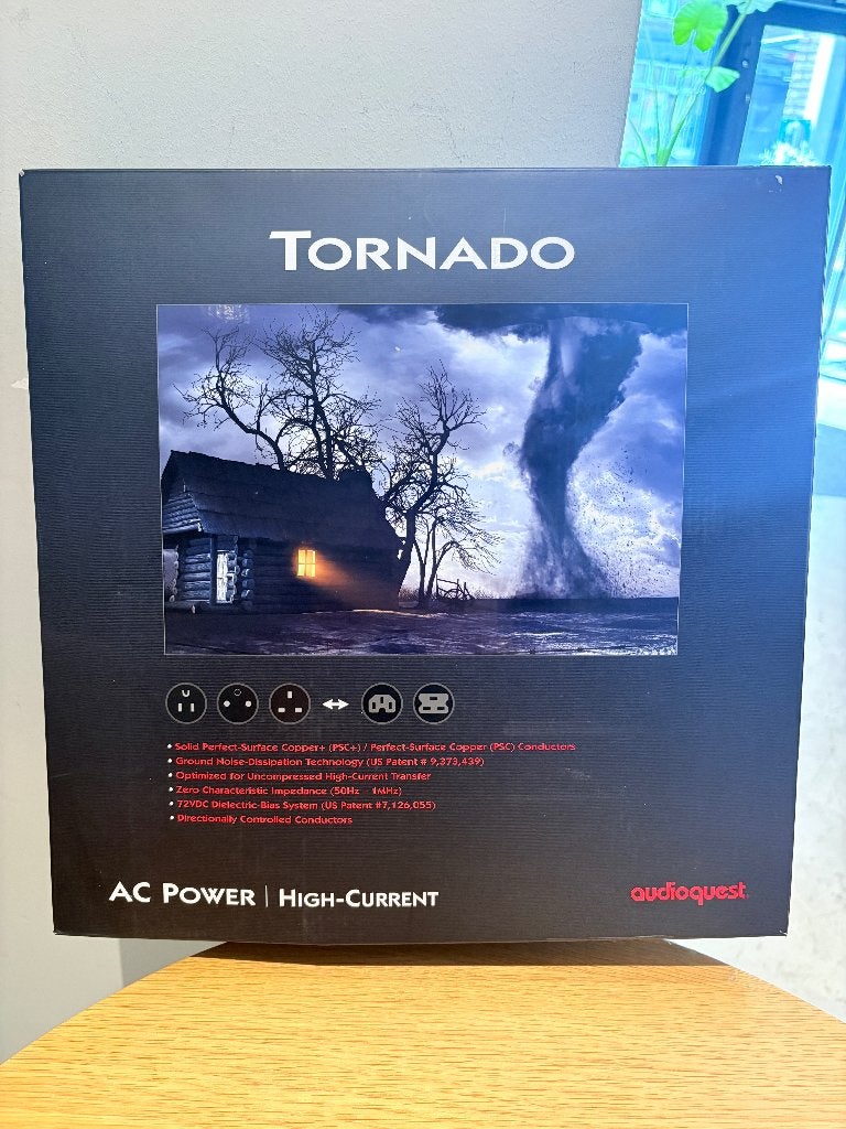 Audioquest Tornado High Current 2 meter NIEUW, Audio, Tv en Foto, Audiokabels en Televisiekabels, Ophalen of Verzenden, Nieuw