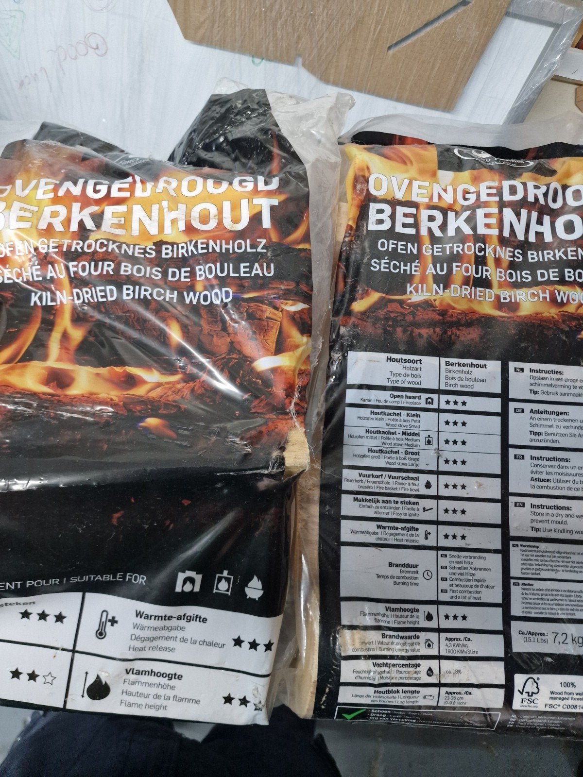 Ovengedroogd Berkenhout - Klaar voor gebruik, Minder dan 3 m³, Ophalen, Berkenhout, Blokken