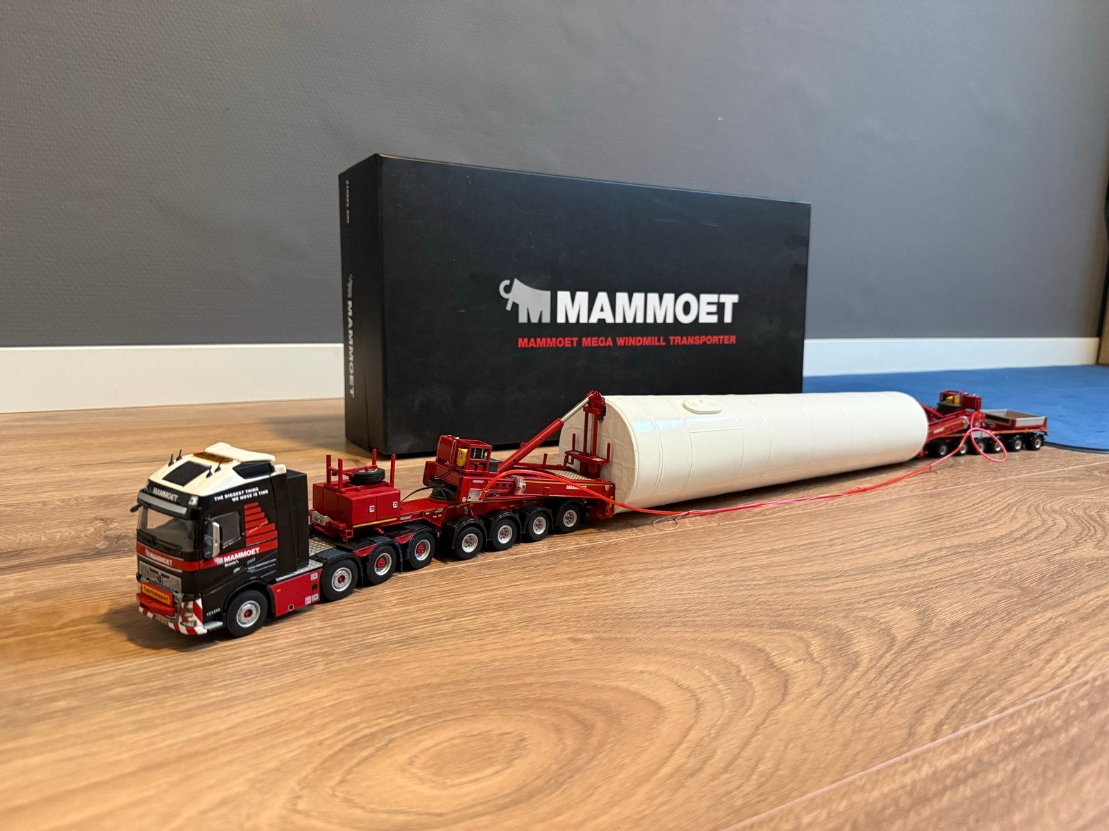 Mammoet Mega Windmill Transporter model wsi 1:50, Hobby en Vrije tijd, Ophalen of Verzenden, Zo goed als nieuw, Bus of Vrachtwagen