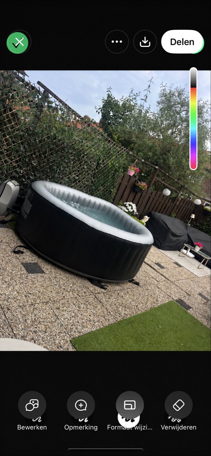 Opblaasbare jacuzzi - Zo goed als nieuw, Ophalen, Zo goed als nieuw, Opblaasbaar