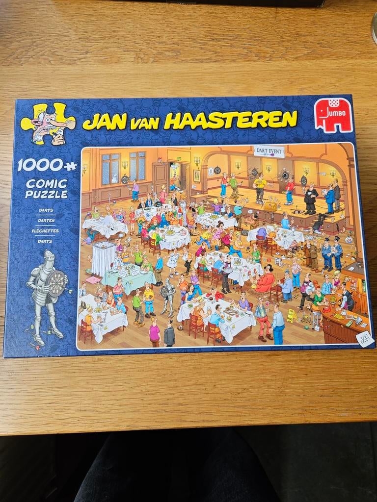 Jan van Haasteren Dart Event 1000 stukjes puzzel, Ophalen of Verzenden, 500 t/m 1500 stukjes, Zo goed als nieuw, Legpuzzel