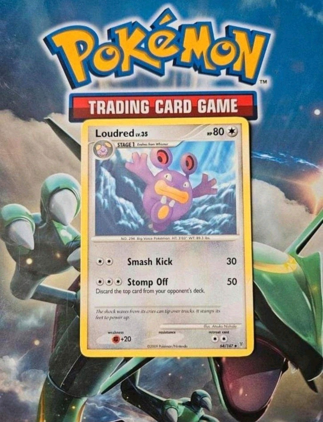 Loudred 64/147 Platinum Supreme Victors pokemon kaart, Ophalen of Verzenden, Gebruikt, Losse kaart