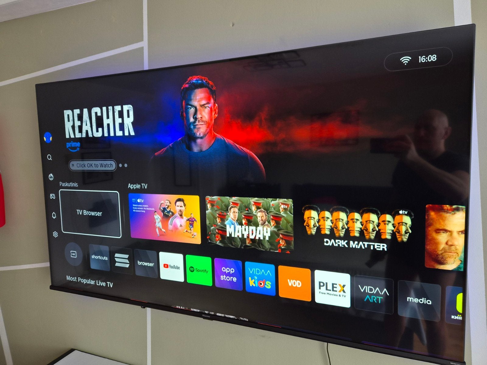 Hisense 65 inch 4K UHD Smart TV (65A6K)