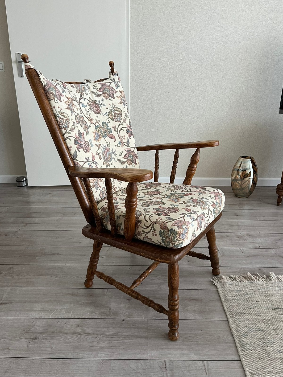 Houten oma stoel, Ophalen, Zo goed als nieuw, Minder dan 75 cm, 50 tot 75 cm