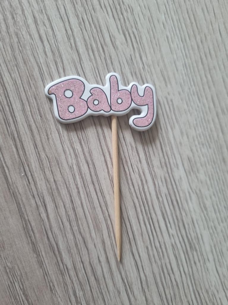 Babyshower/Geboorte/Cupcakeprikker, Verzamelen, Ophalen of Verzenden, Nieuw