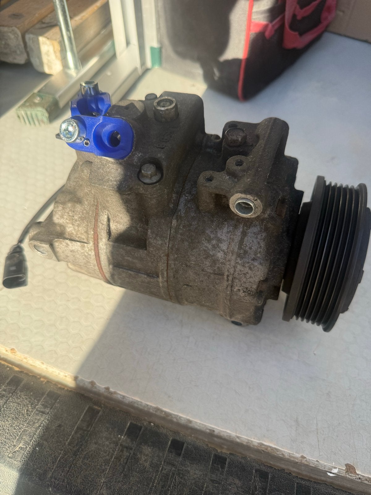 VW Transporter T6 Airco Compressor - Gebruikt, Ophalen of Verzenden, Gebruikt, Volkswagen